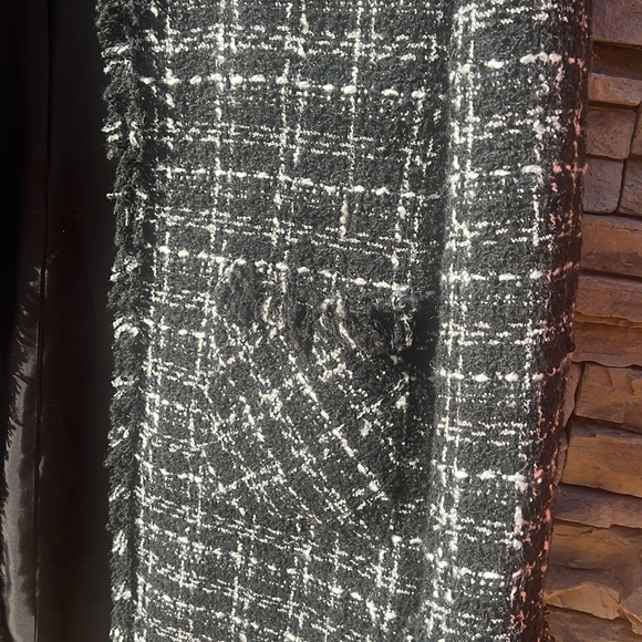 INC TWEED COAT W FRINGE SIZE 10 - Picture 2 of 4